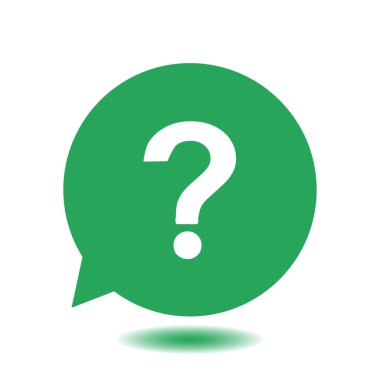 Soru işareti simgesi simgesi.