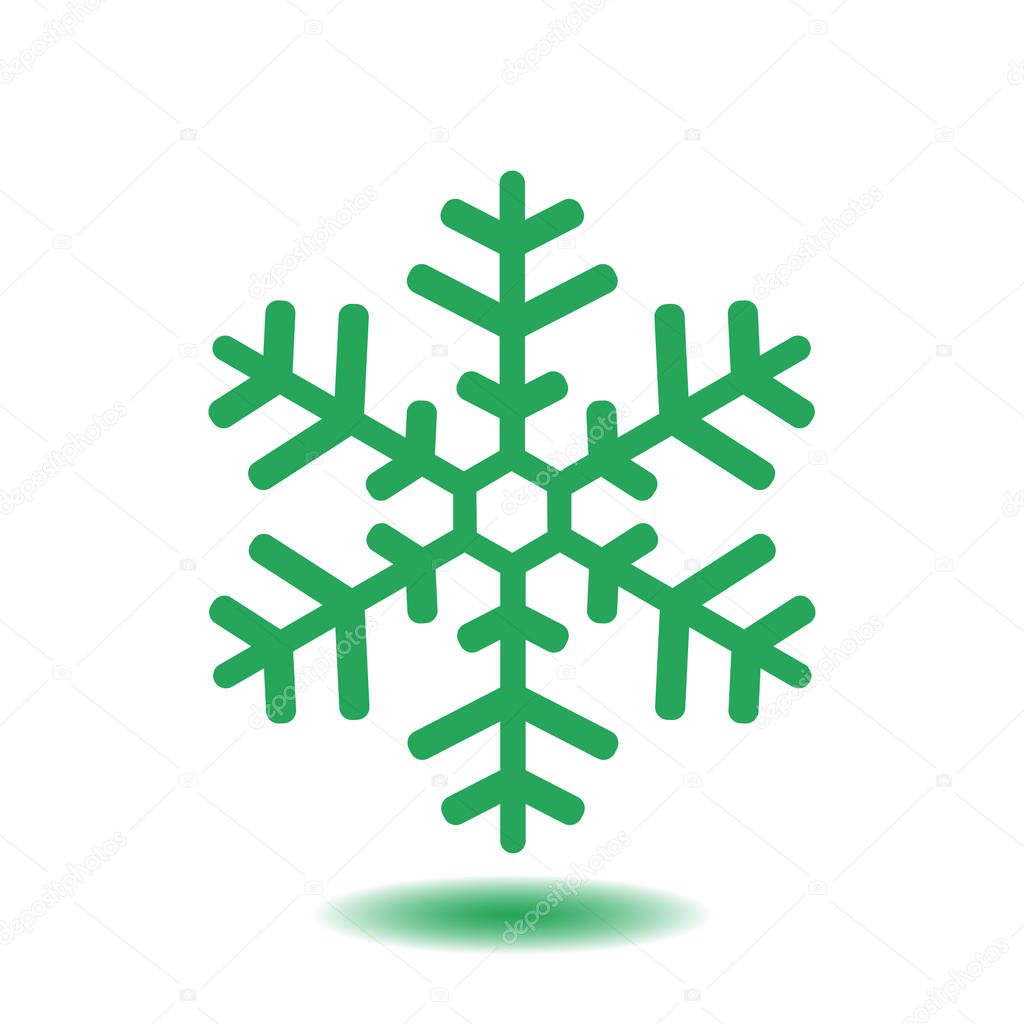 Snowflake sign icon.