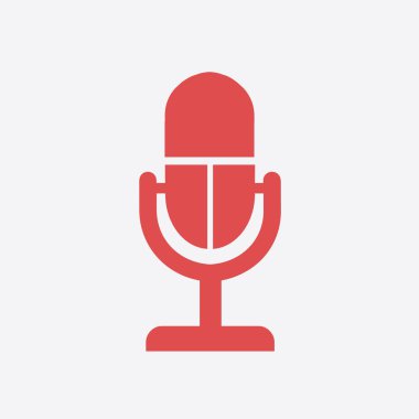 Mikrofon işareti simgesi.