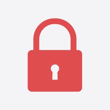 Kilit işareti simgesi.