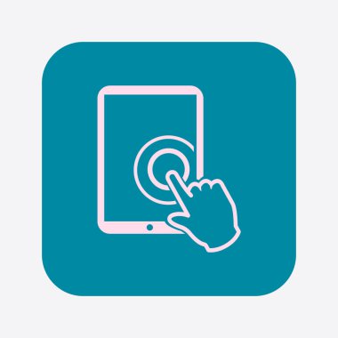 Touchpad işareti simgesi.