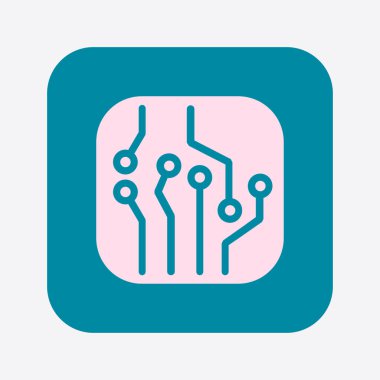 Mikroçip işareti simgesi.