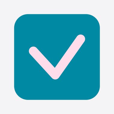 Evet işareti sembolü.