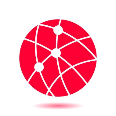 Sosyal ağ vektör simge.