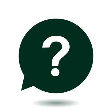 Soru işareti simgesi simgesi.