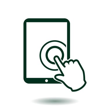 Touchpad işareti simgesi.