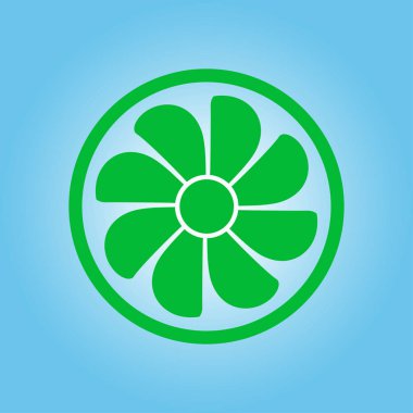 Havalandırma işareti simgesi.