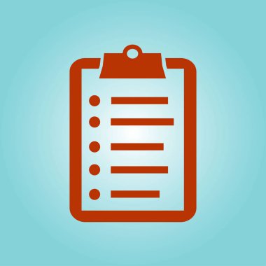 onay listesi sembolü.