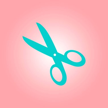 Makas ile kesme hatları simgesi.