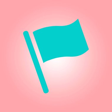 Bayrak işaretçi işareti simgesi.