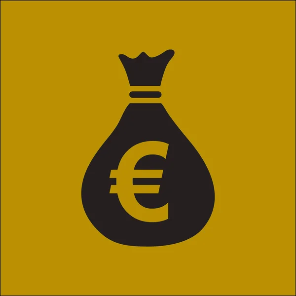 Icono de bolsa de dinero — Vector de stock