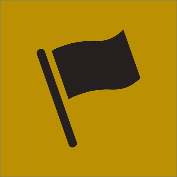 Ikona ukazatele znak vlajka. — Stockový vektor