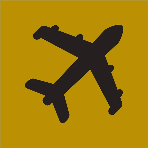 Plane sign symbol. — Stock Vector
