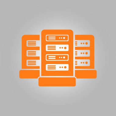 Sunucular içinde veri merkezi.