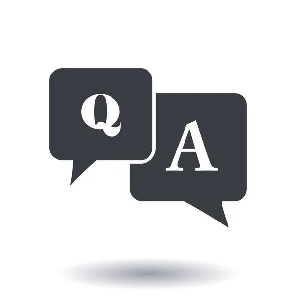 Sign Symbol Speech Bubbles Question Answer — Stock Photo, Image