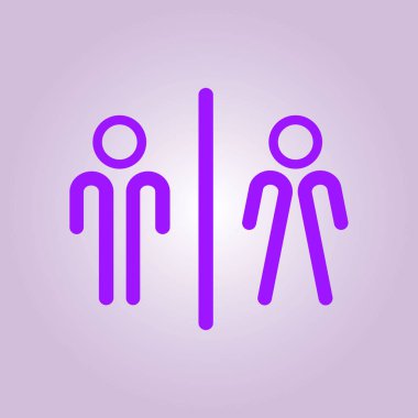 Tuvalet işareti simgesi.