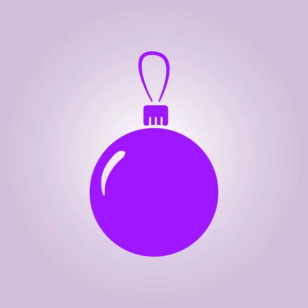 Χριστουγεννιάτικη μπάλα σήμα σύμβολο. — Διανυσματικό Αρχείο
