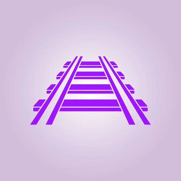 Railway sign symbol. — Stock Vector