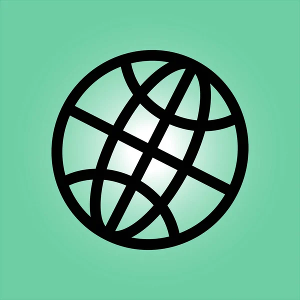 Globe signe symbole . — Image vectorielle