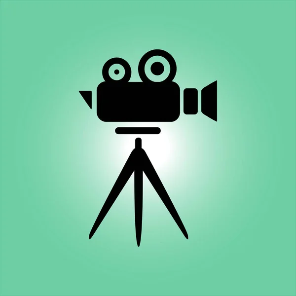 Cinema camera symbool. — Stockvector