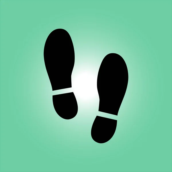 Shoe print symbol. — Stock Vector
