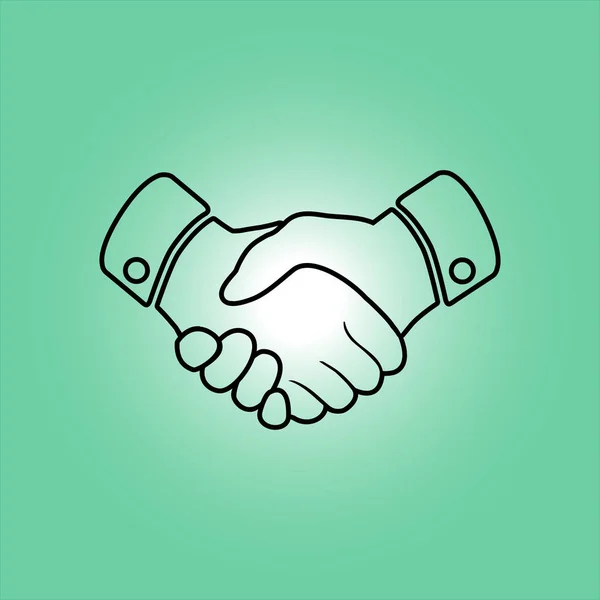 Handshake sign icon. — Stock Vector