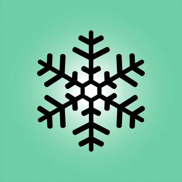 Schneeflockensymbol. — Stockvektor