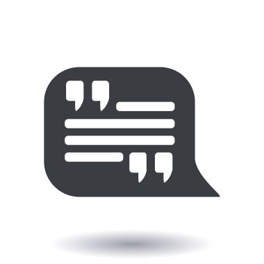 Çift tırnak simgesi.