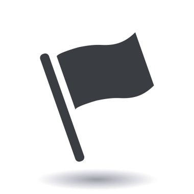 Bayrak işaretçi işareti simgesi.