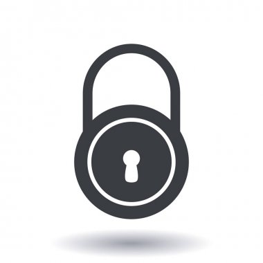 Kilit işareti simgesi.