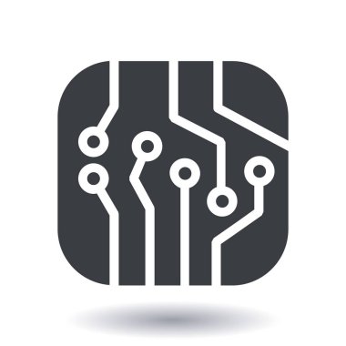 Mikroçip işareti simgesi.