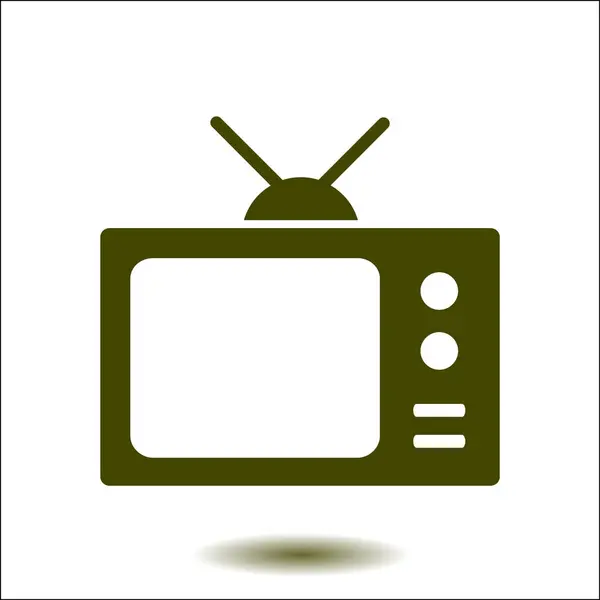 Icono de la televisión . — Vector de stock