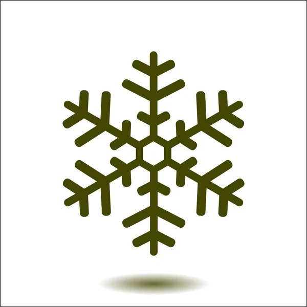 Εικονίδιο "υπογραφή" νιφάδα χιονιού. — Διανυσματικό Αρχείο