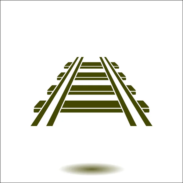 Символ железной дороги . — стоковый вектор