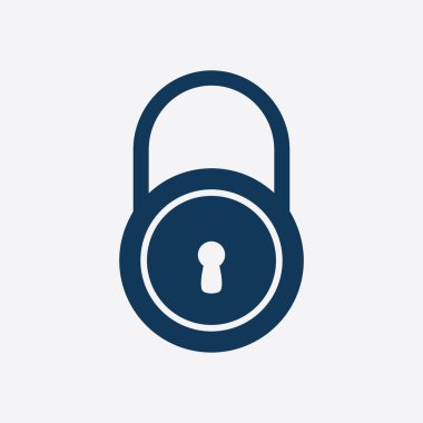 Kilit işareti simgesi.