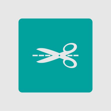 Makas işareti simgesi.