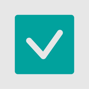 Evet işareti sembolü.