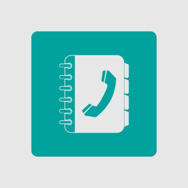 Telefon rehberi simbol.