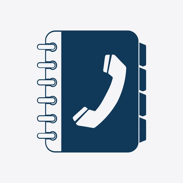 Telefonbok symbol. — Stock vektor
