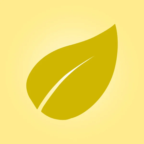 Leaf tecken symbol. — Stock vektor