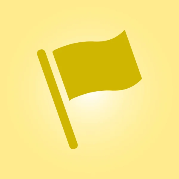 Indicateur de drapeau signe icône . — Image vectorielle
