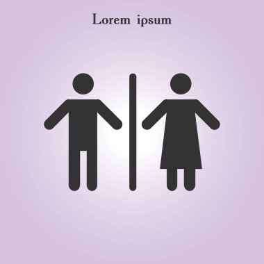 Tuvalet işareti simgesi.