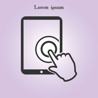 Touchpad işareti simgesi.