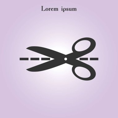 Makas işareti simgesi.