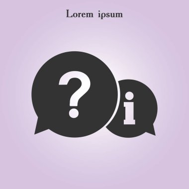 ünlem işareti ve soru mesajları.