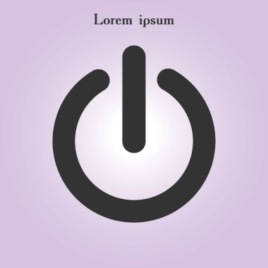 Güç işareti simgesi.