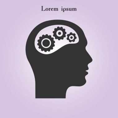 Beyin simgesi simgesi.