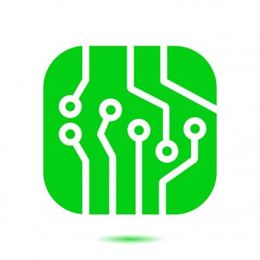 Mikroçip işareti simgesi.