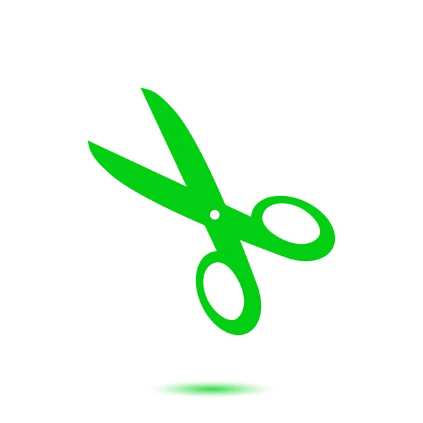 Scissors with-cut lines icon. — Stock Vector