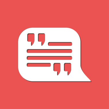 Çift tırnak simgesi.